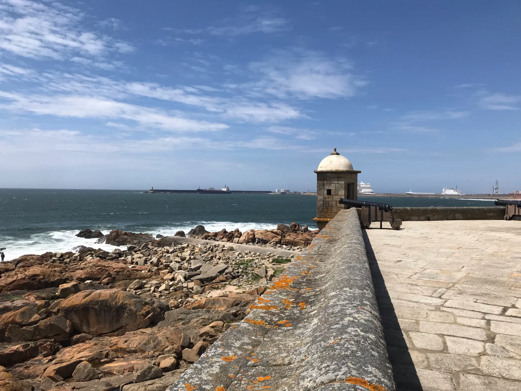 vista del puerto camino portugues